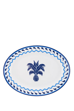 Jaipur Palm Oval Platter